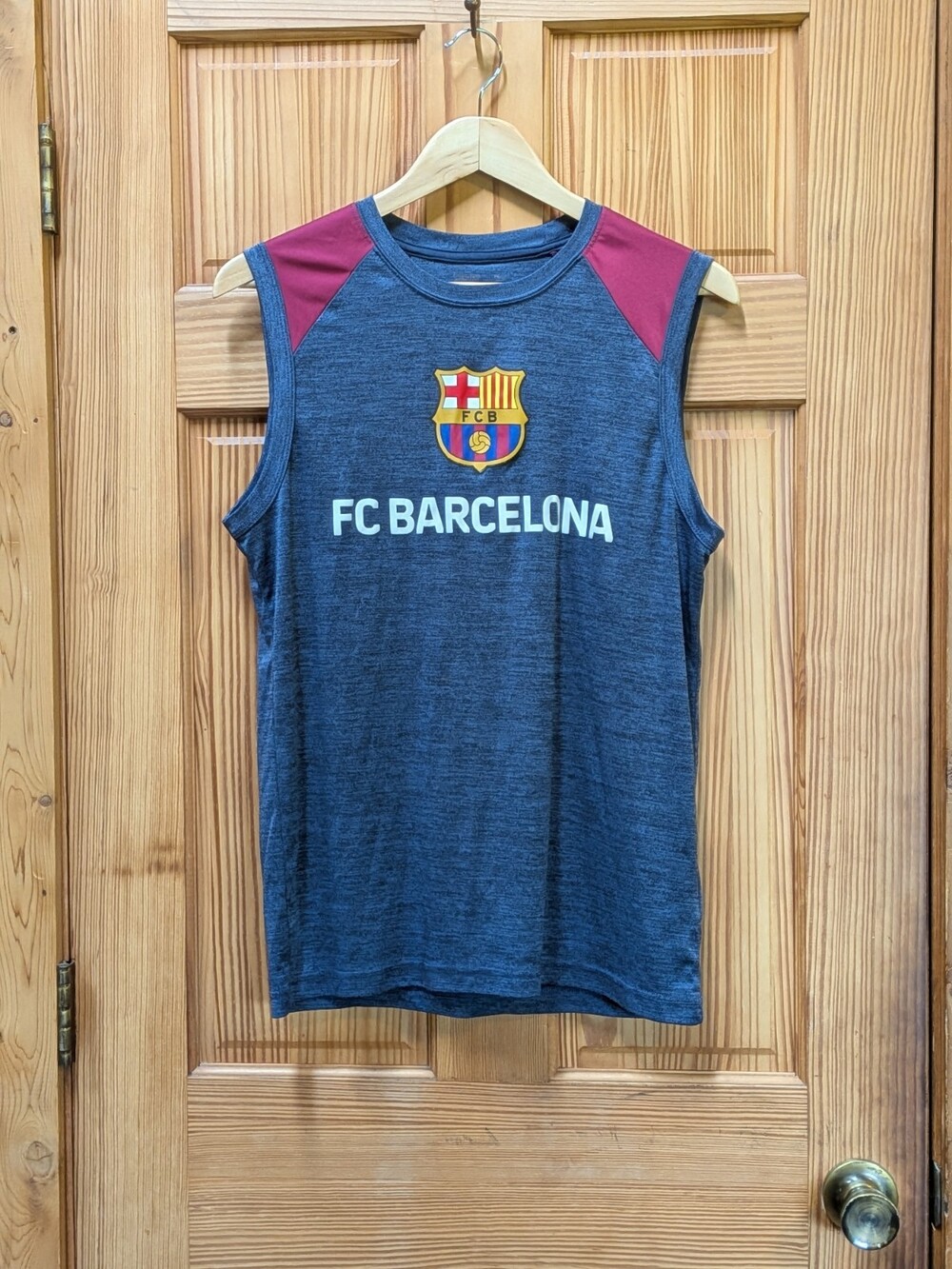 FC Barcelona Men's Medium Tank Top Gym Running Training FCB Fans Soccer Futball